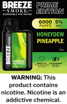 Breeze Prime 6000 puffs 5pk - Honeydew Melon