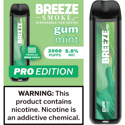Breeze spearmint Pro Disposable Vape - 10 Pack