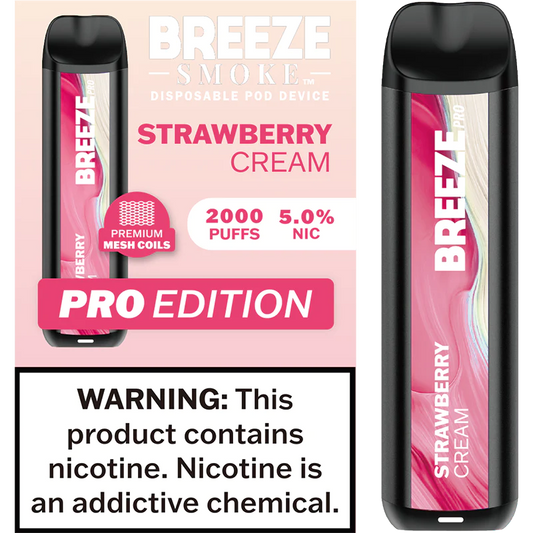 Strawberry Cream Pro Disposable Vape - 10 Pack