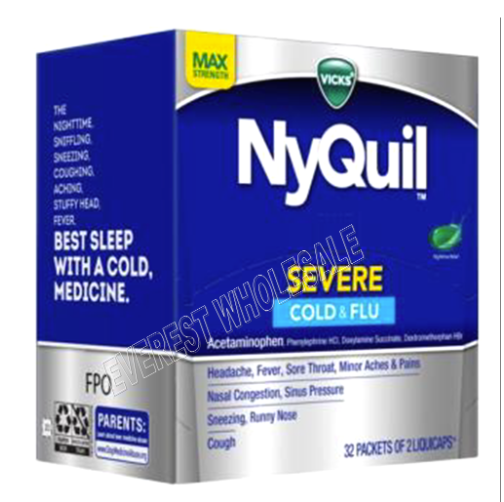 Nyquil Severe Cold & Flu Caplets 32 x 2 Liquicaps