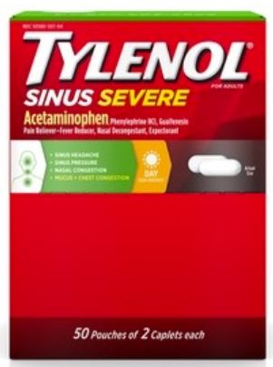 TYLENOL SINUS SEVERE -50PK