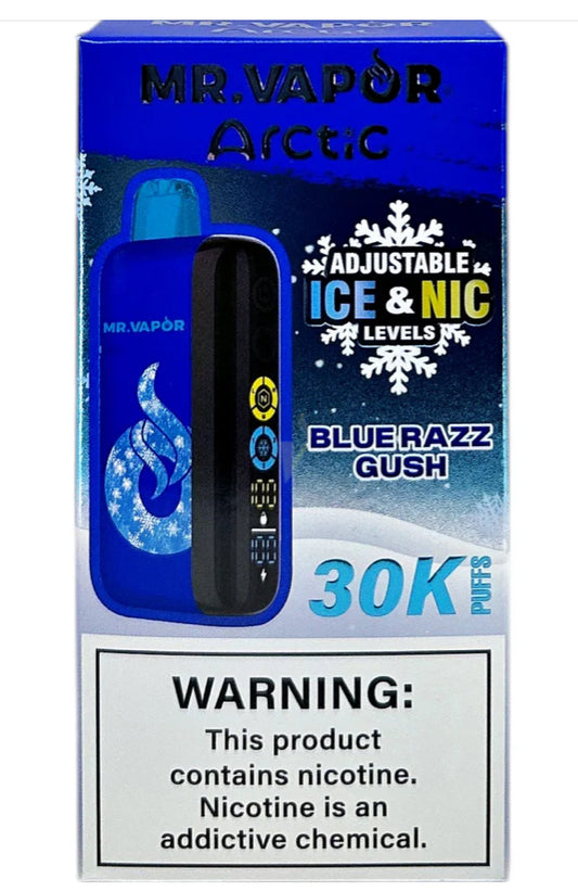 Mr vapor Arctic 30k puffs Blue razz Gush