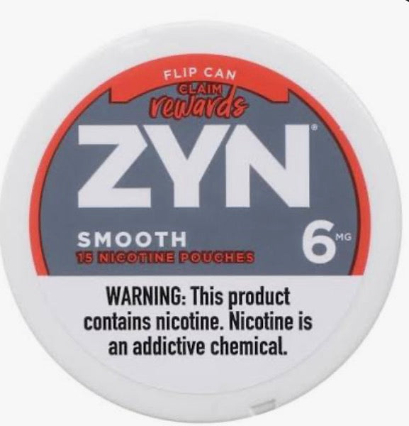 Zyn Smooth 6mg Nicotine  5 Pack $1 OFF