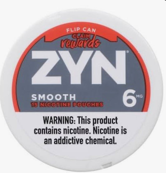 Zyn Smooth 6mg Nicotine  5 Pack $1 OFF