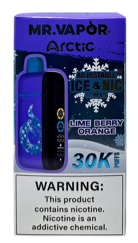 Mr vapor arctic 30k puffs lime berry orange