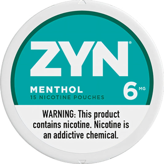 Zyn Menthol Nicotine Pouches 6MG - 5 Pack