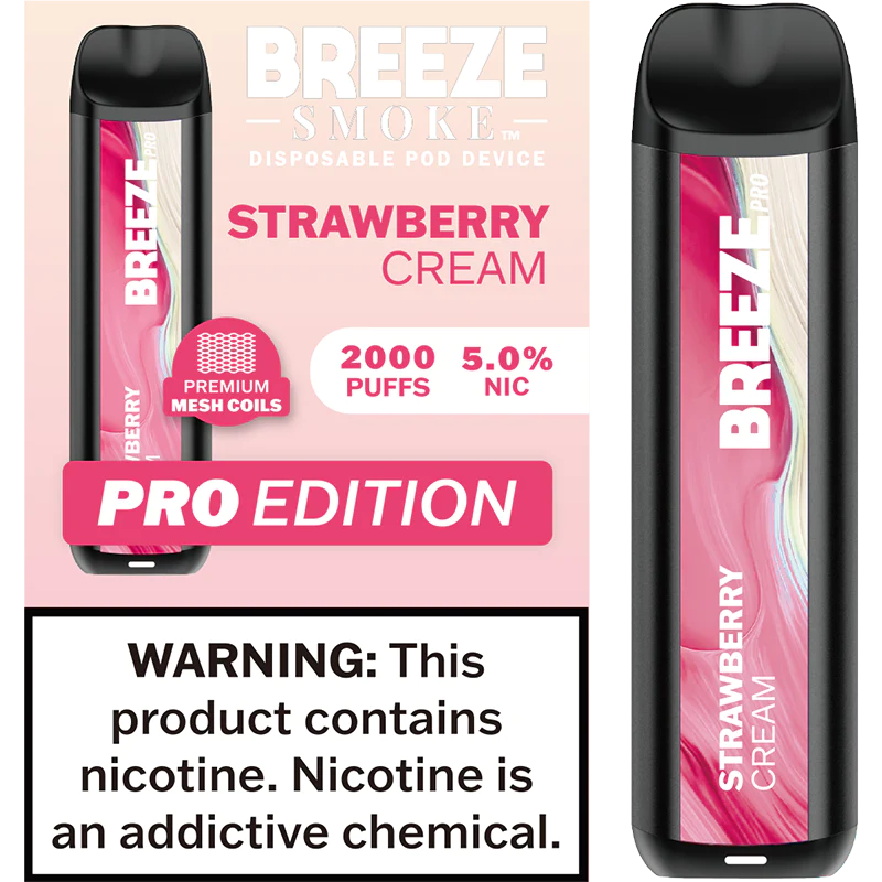 Strawberry Cream Pro Disposable Vape - 10 Pack