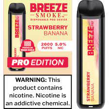 Strawberry Banana Breeze Pro Vape - 10pk